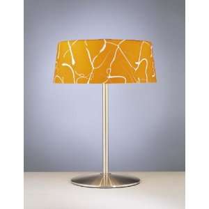  George Kovacs Graffiti Amber Glass Table Lamp