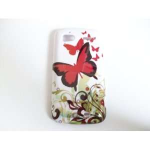  HTC Sensation 4G Protector Cover   Red Butterfly with 