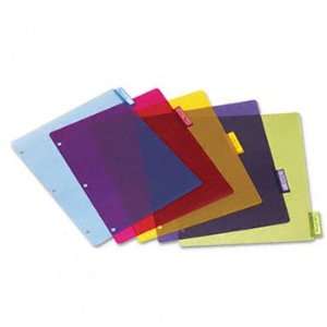  Cardinal 84018   Poly Index Dividers, Letter, Assorted, 5 