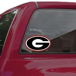  Georgia Bulldogs 11 x 7 Team Logo Window Cling: Sports 