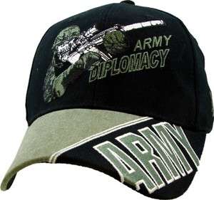 ARMY DIPLOMACY MILITARY US ARMY EMBROIDERED BALLCAP CAP HAT  