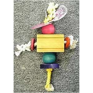 Pink Parrot Beak Tweakers Groove Man Medium Bird Toy:  