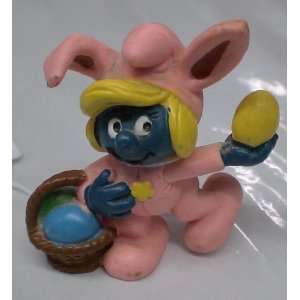    Vintage Pvc Figure : THE Smurfs Easter Smurfette: Toys & Games