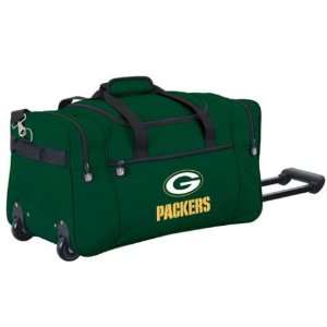  Northpole Green Bay Packers NFL Rolling Duffel Cooler 
