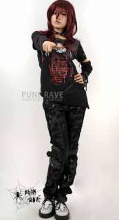 fashion unisex rock visual kei PUNK Kera black camouflage trousers 