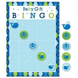  Whale Themed Baby Shower Gift Bingo   Boy 