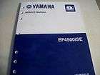 Genuine Yamaha Service Manual Generator EF4500ISE LIT 19616 01 46