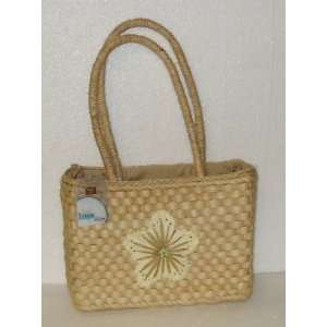 Faded Glory Straw Handbag; Purse / Beach Tote; The Straw Collection 