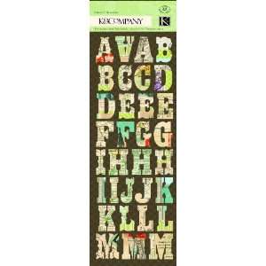  K&Company Par Avion Alphabet Diecuts Arts, Crafts 