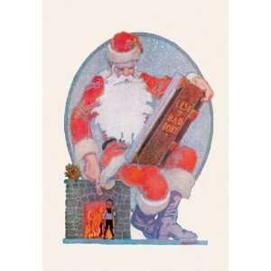  Santa Checks His Giant List of Bad Boys 20x30 poster
