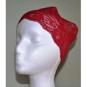  Red Lace Under Scarf Headband (Hijab Accessory) 