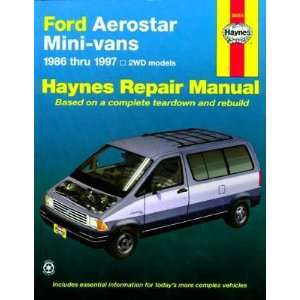  Ford Aerostar Mini Van Haynes Repair Manual (1986 1997 