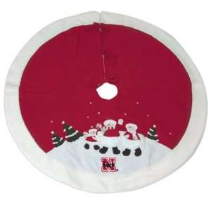  48 NCAA Nebraska Snowman Christmas Tree Skirt: Home 