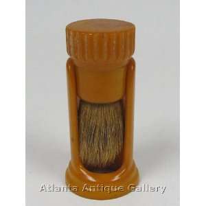  Butterscotch Bakelite Shaving Brush and Stand Health 