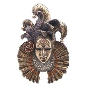 Jester Mask Wall Plaque (Bronze) 