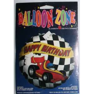  Race Car Happy Birthday  Balloon Balloon Zone: Toys 