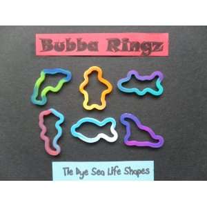  Tie Dye Sea Life Shapes Silly Rings/Ringz   24 pack: Toys 
