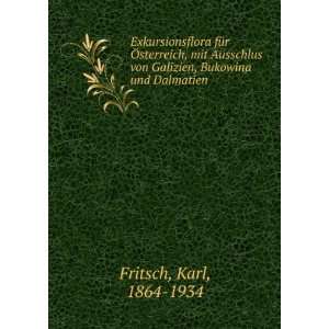   von Galizien, Bukowina und Dalmatien: Karl, 1864 1934 Fritsch: Books
