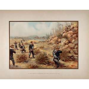  1899 U.S. Army Infantry Attack Snake River Indians 1880 