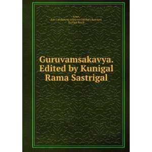   Rama Sastrigal (Sanskrit Edition) Kasi Lakshmana Sastri Books