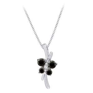   and White Diamond Butterfly Pendant with Chain Katarina Jewelry