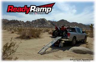 COMPACT MOTORCYCLE READY RAMP TRUCK BED EXTENDER RAMPS  
