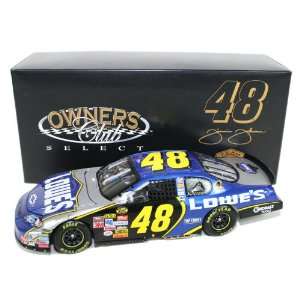 Jimmie Johnson Diecast Lowes 1/24 2007 Club Toys & Games