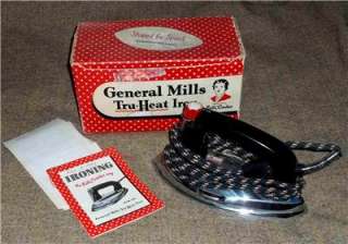 Vintage Antique General Mills Tru Heat Iron All Original w/Original 