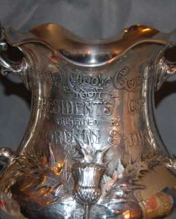 Shiebler Sterling Silver Dyker Meadow Golf Trophy 1897  