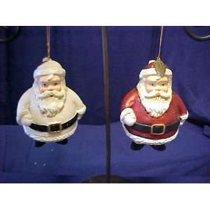   Sale white Santa Claus piggy bank ornament 4 x 5 1/2: Home & Kitchen