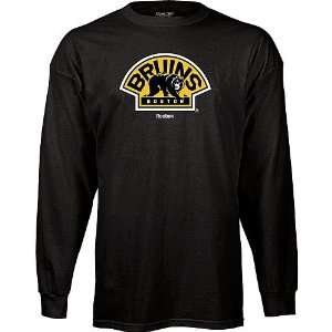 Reebok Boston Bruins Third Logo Long Sleeve T shirt  
