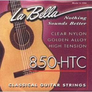  La Bella Classical High Tension Nylon Trebles/Golden Alloy 