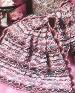 Annies Attic Chainlink Afghans & Pillows Pattern  