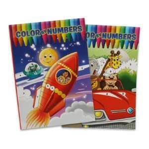   2 Pack Assorted Color By Numbers Coloring Books Toys & Games