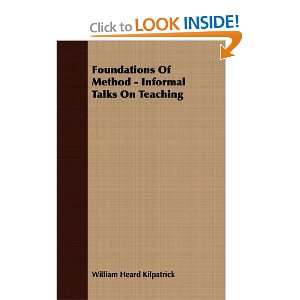   Talks On Teaching [Paperback] William Heard Kilpatrick Books