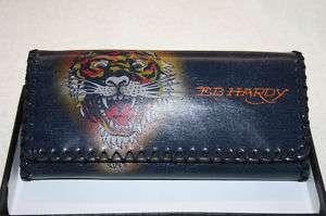 ED HARDY WALLET   Trifold Dragon/Flower/Wolf/Tiger NEW  