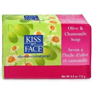  Kiss My Face Soap Bar, Olive & Chamomile 4 oz (12 pack 