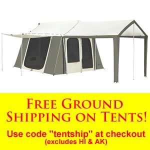  Kodiak Canvas 12x9 Cabin Tent w/ Deluxe Awning Sports 