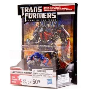 Transformers Dark of the Moon Battle Scene Puzzle with Optimus Prime 
