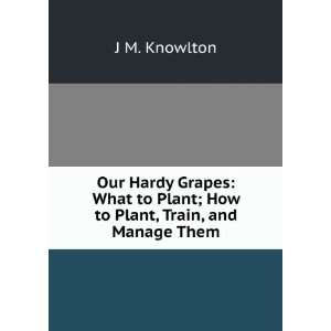   to Plant; How to Plant, Train, and Manage Them. J. M. Knowlton Books