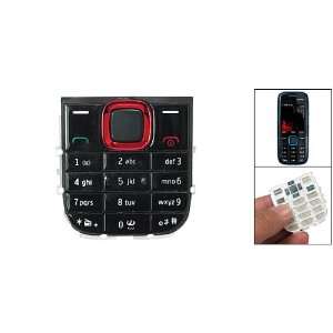   For Nokia 5130 XpressMusic Keypad Key Button Black Red Electronics