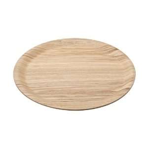 Wooden Serving Tray   Non Slip Round Willow   Large 