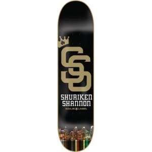  Black Label Shuriken Shannon Blacklight My City Skateboard 