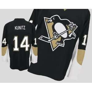 Pittsburgh Penguins 14# Kunitz Black Authentic NHL Jerseys Jersey 48 