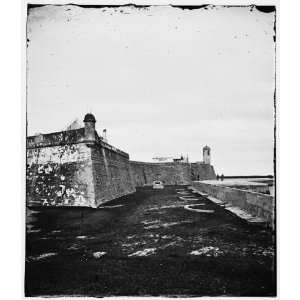   Reprint Saint Augustine, Fla. Bastions of Fort Marion