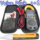 HVAC Auto Digital Clamp Multi Meter+AC Detector Tester