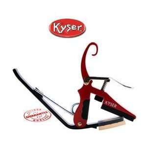  Kyser K Lever Double Drop D Red Guitar Capo KLDB Musical 