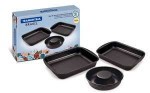 TRAMONTINA BRASIL 3 pc. ROASTING PAN SET BRAND NEW  