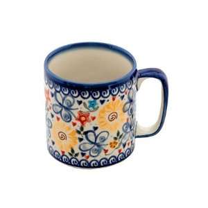  Polish Pottery Butterfly Coffee Mug: Kitchen & Dining
