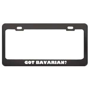 Got Bavarian? Language Nationality Country Black Metal License Plate 